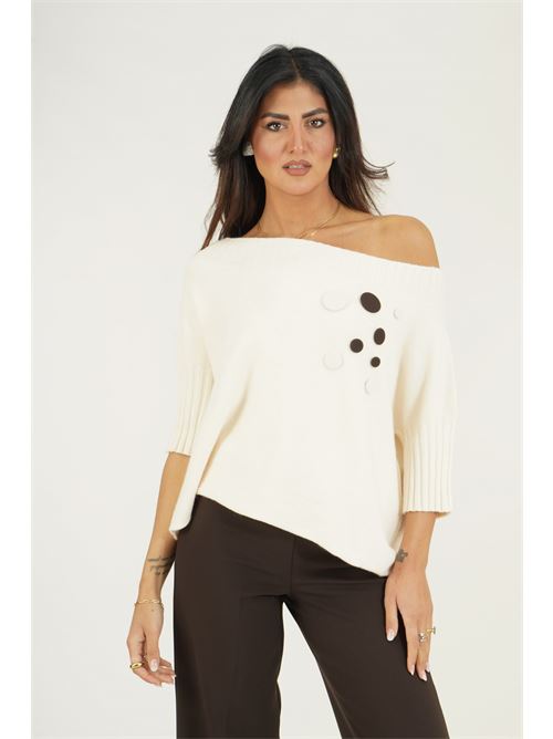 Maglia in viscosa GM by Gai Mattiolo | GM4328ACCBURRO